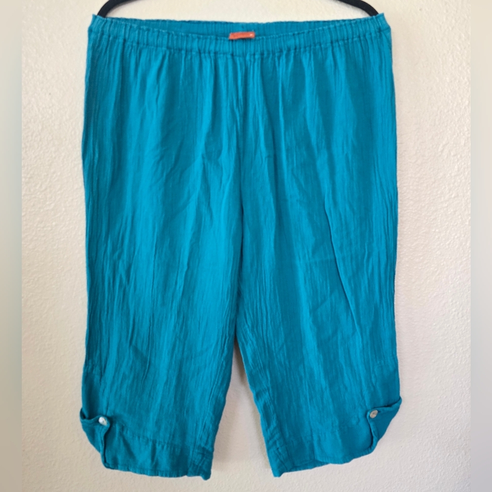 Oh My Gauze! Teal Beth Capris